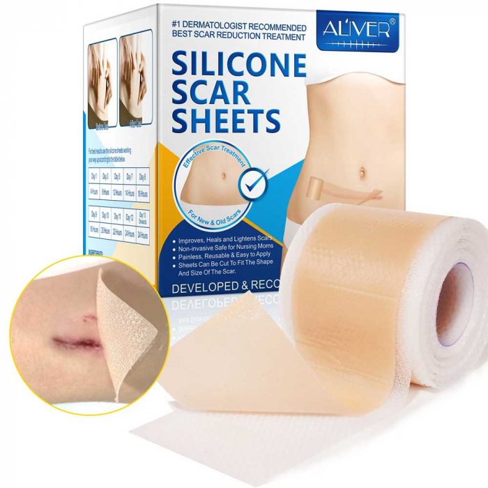 Rola din Silicon Medical pentru Cicatrici, Premium, Reutilizabila, 4.5 cm x 3 m-big