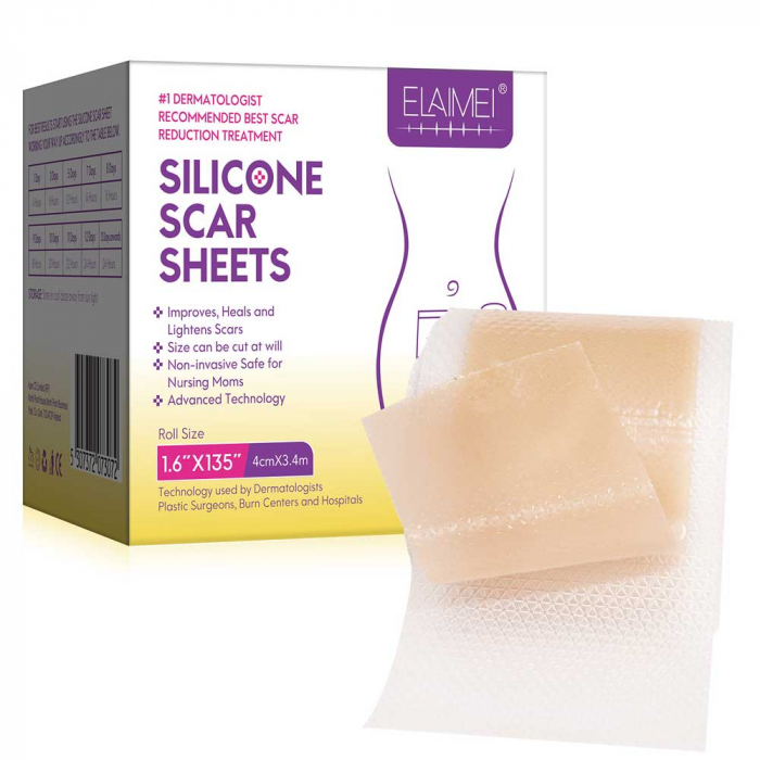 Rola din Silicon Medical pentru Tratarea Cicatricilor, Premium, 4 cm x 3.4 m