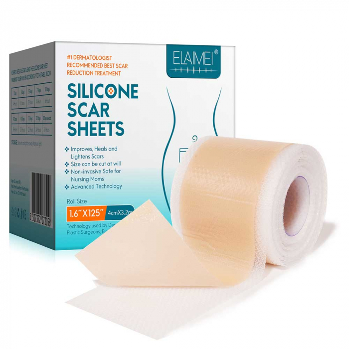Rola din Silicon Medical pentru Tratarea Cicatricilor, Premium, 4 cm x 3.2 m