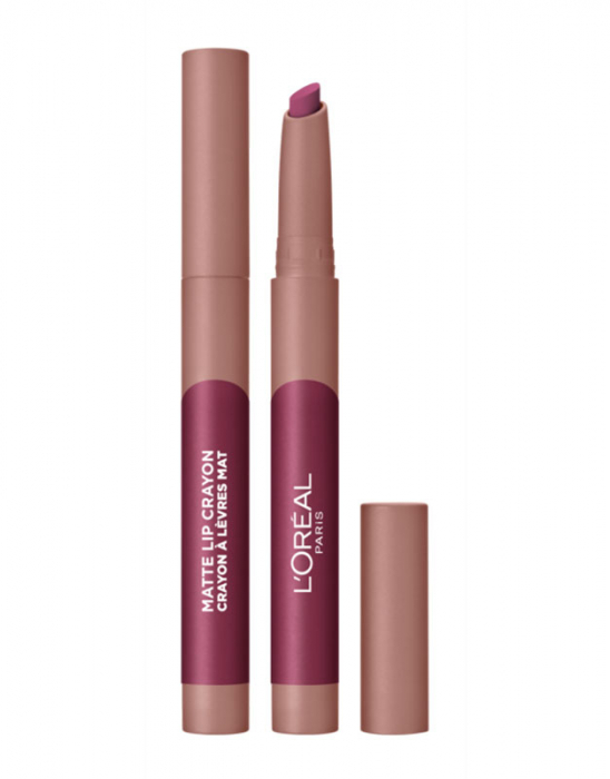 Ruj Creion L'Oreal Paris Infaillible Les Caramels Matte Lip, 107 Sizzling Sugar, 1.3 g-big