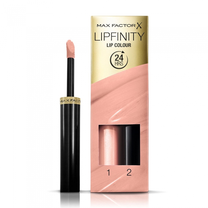 Ruj de buze rezistent la transfer Max Factor Lipfinity, 205 Keep Frosted, 2.3 ml + 1.9 g