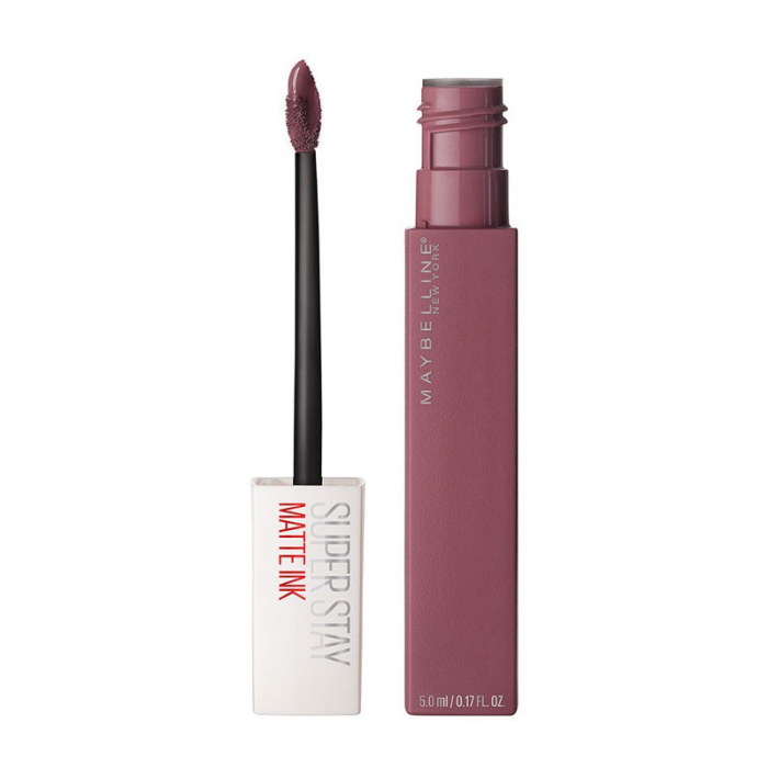 Ruj lichid mat rezistent la transfer Maybelline New York SuperStay Matte Ink, 140 Soloist, 5 ml