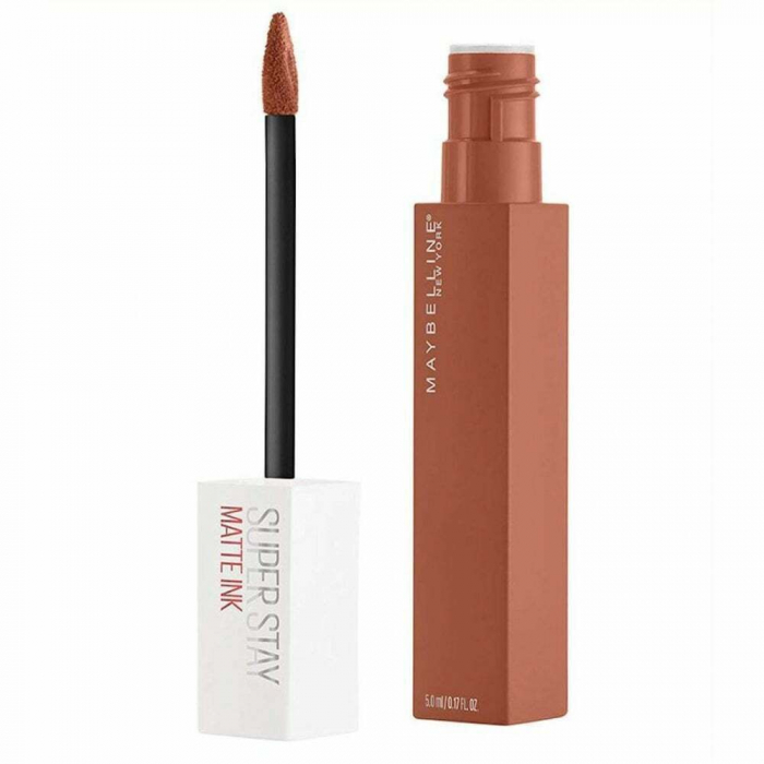 Ruj lichid mat rezistent la transfer Maybelline New York SuperStay Matte Ink, 75 Fighter, 5 ml