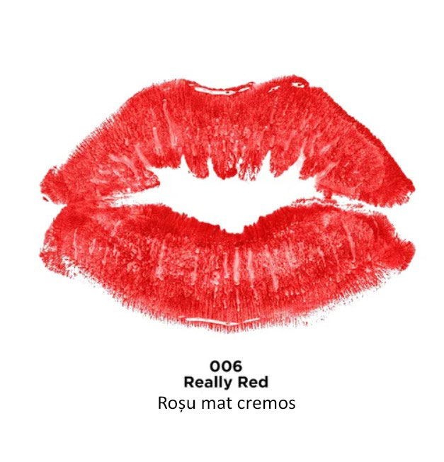 Ruj Mat Revlon Super Lustrous Matte Lipstick 006 Really Red, 4.2 g-big