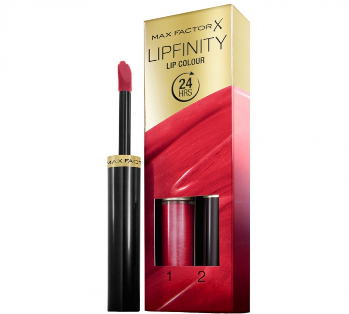 Ruj de buze rezistent la transfer Max Factor Lipfinity, 115 Confident, 2.3 ml + 1.9 g