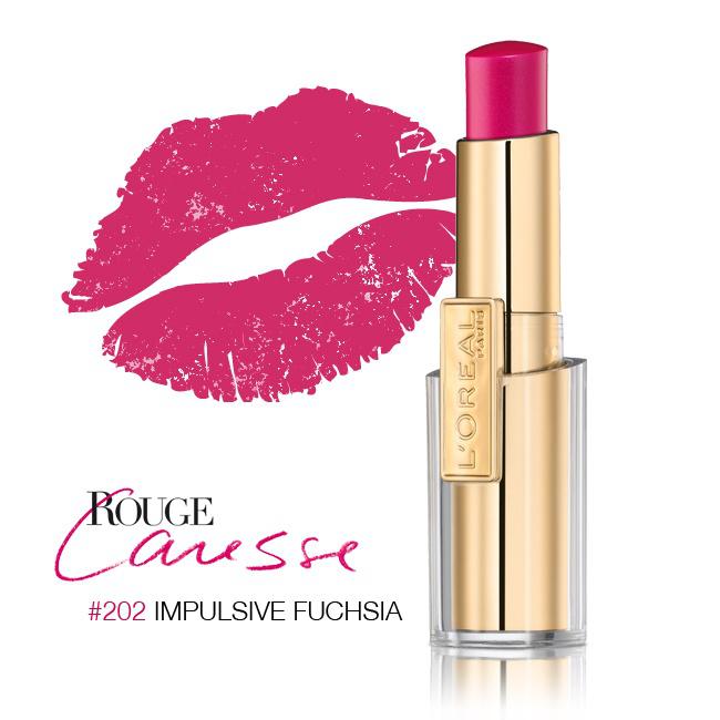 Ruj L oreal Caresse 202 Impulsive Fuchsia