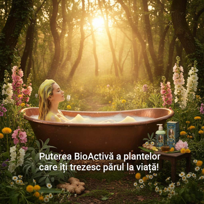 Sampon BioActiv pentru Par cu Ghimbir si Plante Medicinale NOVA KISS®, 300 ml-big