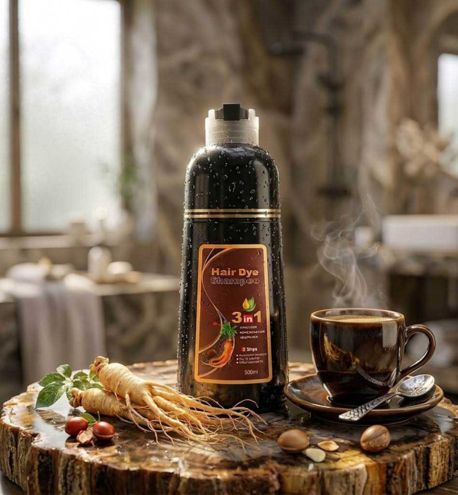 Sampon Colorant 3 in 1 - Saten Cafea, Acoperire Fire Albe, 500 ml-big