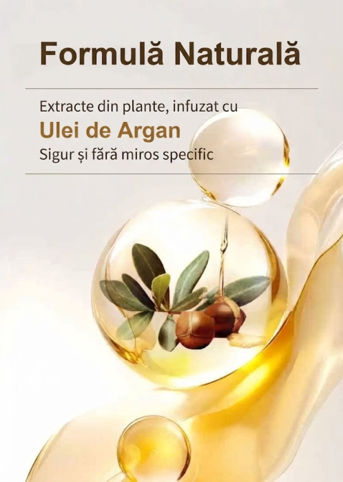 Sampon Colorant Saten, Acoperire 100% a Firelor Albe, Unisex, Infuzat cu Ulei de Argan, 400 ml-big