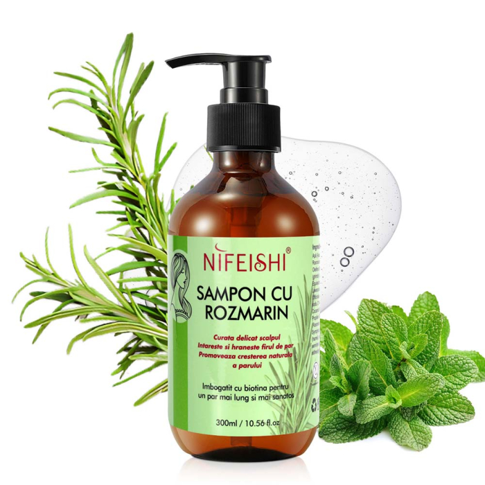 Sampon cu Rozmarin si Menta pentru Cresterea Parului, NIFEISHI®, 300 ml-big