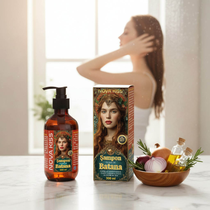 Sampon cu Ulei de Batana pentru Cresterea si Regenerarea Parului NOVA KISS®, Premium, 300 ml-big