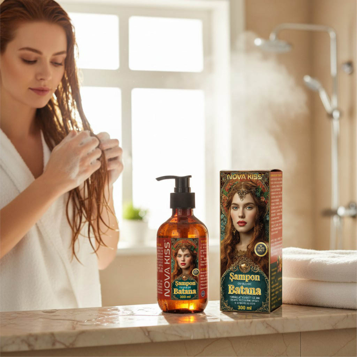 Sampon cu Ulei de Batana pentru Cresterea si Regenerarea Parului NOVA KISS®, Premium, 300 ml-big