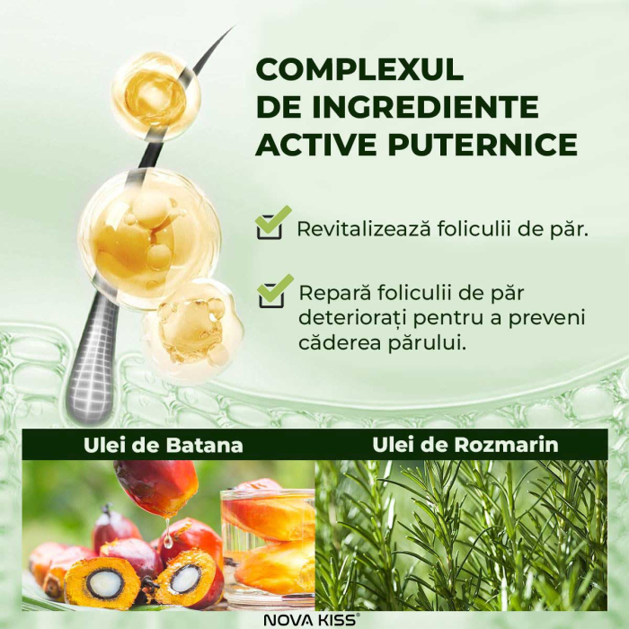 Sampon cu Ulei de Batana pentru Cresterea si Regenerarea Parului NOVA KISS®, Premium, 300 ml-big