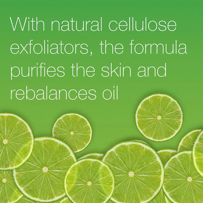 Exfoliant racoritor pentru ten gras cu Lime si Aloe Vera NEUTROGENA Oil Balancing, Efect Matifiant pentru uz zilnic, 150 ml-big