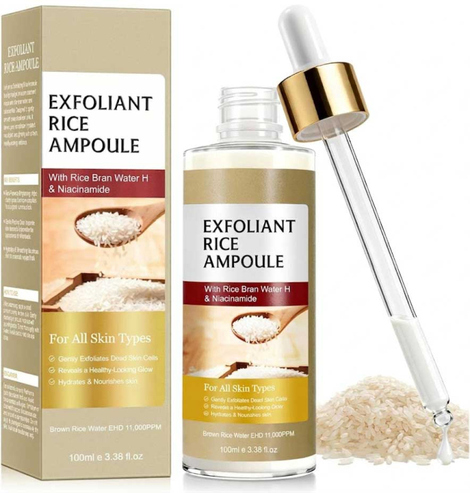 Ser Exfoliant Iluminator cu Apa de Orez Brun si Niacinamide, 100ml-big