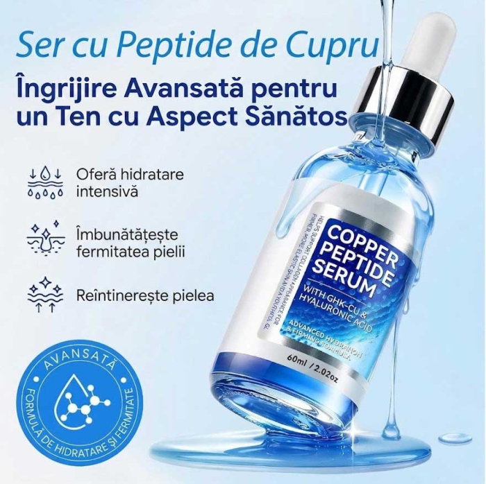 Ser Intensiv Anti-Rid cu Peptide de Cupru si Acid Hialuronic - Fermitate si Hidratare, 60 ml -big