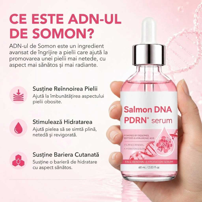 Ser Facial cu PDRN din ADN de Somon, Efect Anti-Rid, Regnerare si Hidratare, 60 ml -big