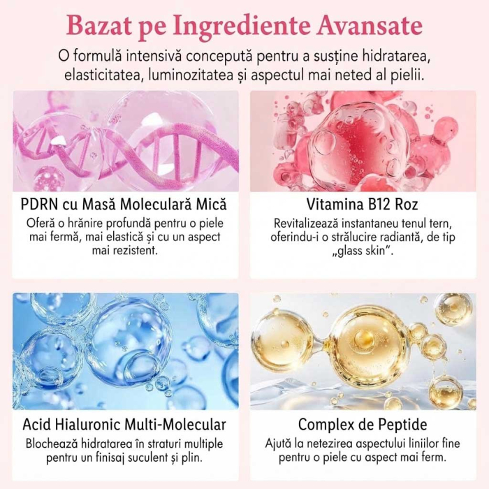 Ser Facial cu PDRN din ADN de Somon, Vitamina B12 si Acid Hialuronic, 60 ml-big