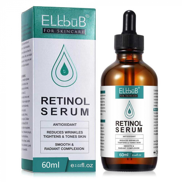 Ser Facial Premium cu Retinol, Efect Antioxidant si Anti-imbatranire, Elbbub, 60 ml-big