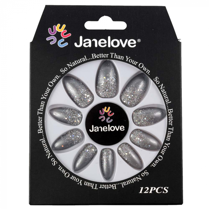 Set 12 Unghii False Janelove, 27 Shades Of Grey