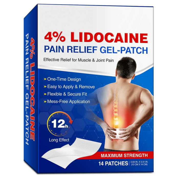 Set 14 Plasturi cu 4% Lidocaina pentru Calmarea Durerilor Musculare si Articulare-big