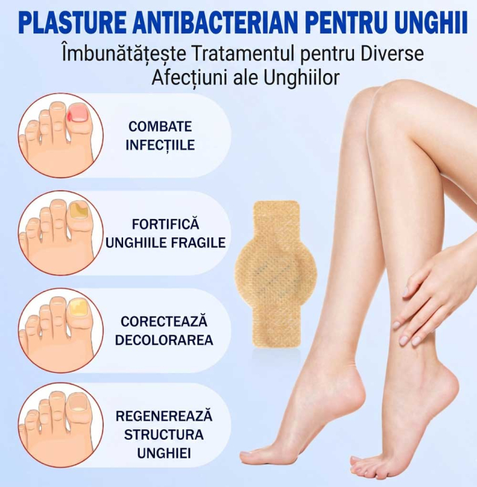 Set 21 Plasturi pentru Unghii Deteriorate si Ingalbenite - Ingrijire Nocturna si Protectie-big