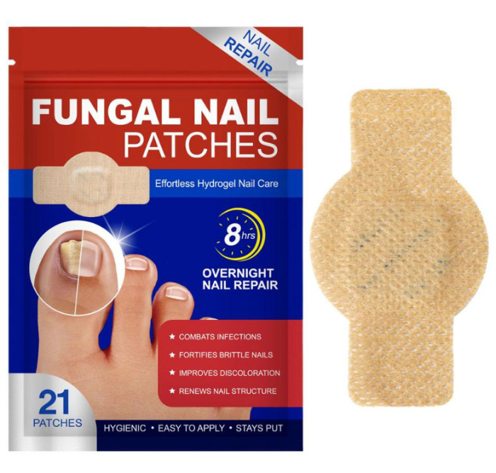 Set 21 Plasturi pentru Unghii Deteriorate si Ingalbenite - Ingrijire Nocturna si Protectie-big