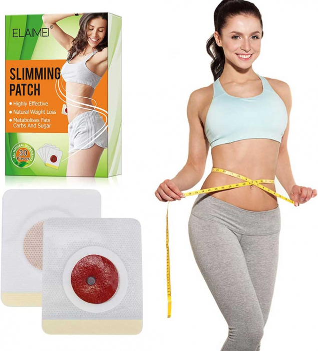 Set 30 Plasturi Magnetici pentru Slabit Eficient si Eliminarea Toxinelor, Ingrediente Naturale-big
