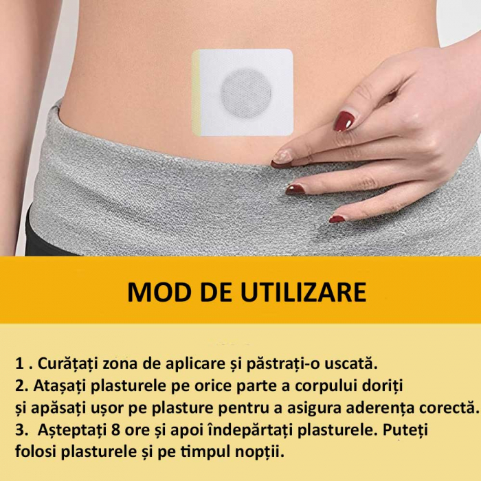 Set 30 Plasturi Magnetici pentru Slabit Eficient si Eliminarea Toxinelor, Ingrediente Naturale-big