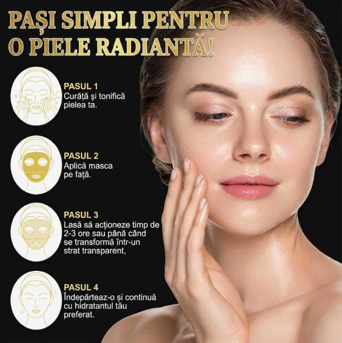 Set 6 Masti de Fata cu Secretie de Melc si Colagen, Efect Anti-Rid, 6 x 34g-big