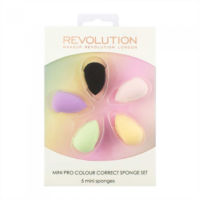 Set 5 Mini Buretei Makeup Revolution Mini Pro Colour Correct Sponge Set