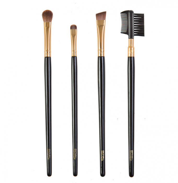 Set de 4 Pensule pentru ochi si sprancene ROYAL Eye Perfection Brush-big