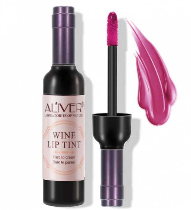 Set 6 Rujuri Premium Mate Rezistente la Transfer, Aliver Wine Lip Tint Waterproof, 7 g X 6 buc-big
