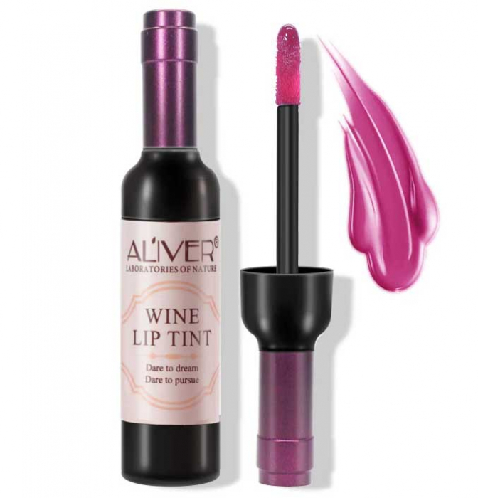 Set 6 Rujuri Premium Mate Rezistente la Transfer, Aliver Wine Lip Tint Waterproof, 7 g X 6 buc-big