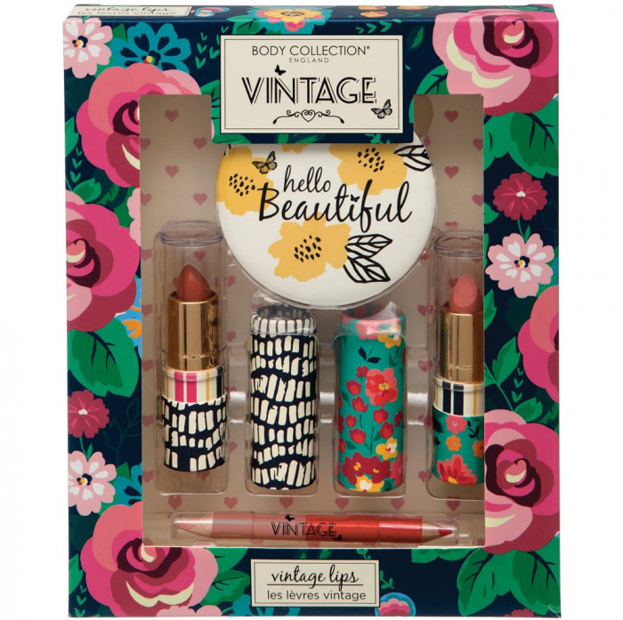 Set Cadou pentru Buze Body Collection Vintage Lips Set