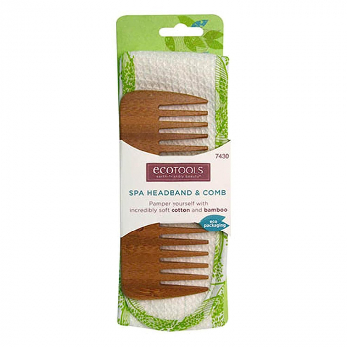 Set Cu Pieptene Din Bambus Ecotools Spa Headband Comb