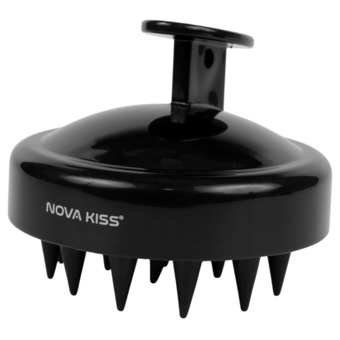 Set SPA cu Perie Masaj Scalp, Prosop Turban, Manusa Exfolianta si Saculet din Bumbac Organic, NOVA KISS®-big