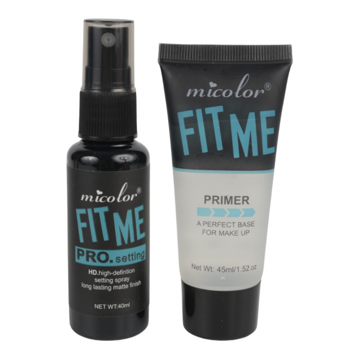 Set machiaj cu Primer si Fixator pentru Ten Fit Me, 45 ml + 40 ml-big