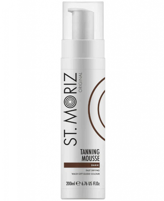 Set pentru autobronzare profesionala ST MORIZ cu Spuma Dark si Manusa, 200 ml-big