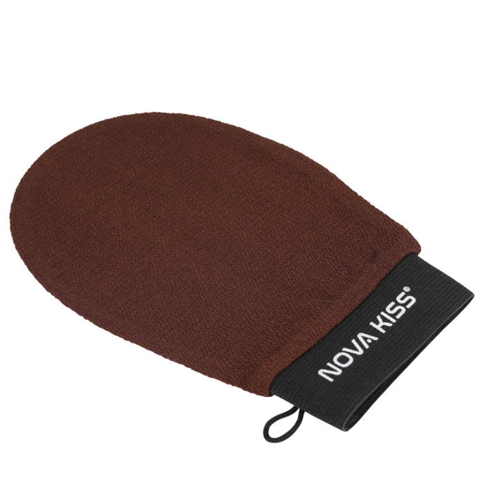 Set Profesional pentru Bronzare Fara Urme NOVA KISS® Tan Like a Pro, cu Manusa Autobronzanta, Manusa Exfolianta si Aplicator Spate-big