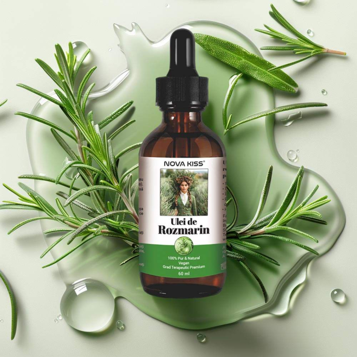 Set Profesional pentru Cresterea Parului cu Ulei si Sampon de Rozmarin NOVA KISS®-big