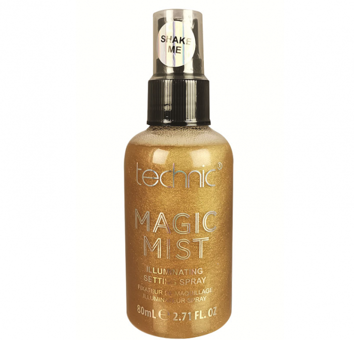 Spray Iluminator Fixare Machiaj Technic Magic Mist Illuminating Setting Spray, 24K Gold, 80 ml