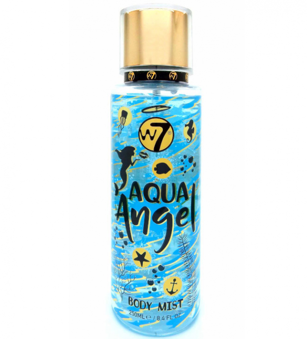 Spray pentru corp cu parfum exotic W7 Ladies Aqua Angel Body Mist, 250 ml produsecosmetice.ro imagine noua