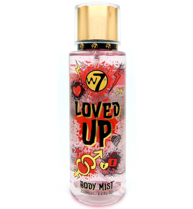 Spray pentru corp cu parfum fructat W7 Loved Up Body Mist, 250 ml produsecosmetice.ro imagine noua