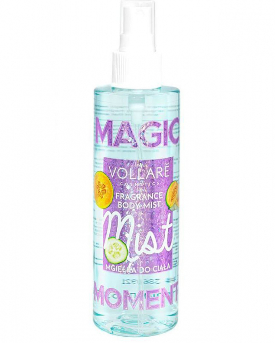 Spray parfumat pentru corp cu Pepene Galben si Castravete VOLLARE Magic Moment Body Mist, 200 ml-big