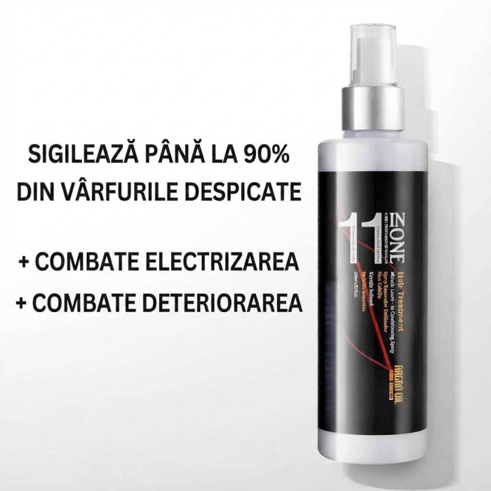 Spray Tratament Profesional Leave-In, Fara Clatire, 11 in 1 cu Protectie Termica, Infuzat cu Keratina, 250 ml-big