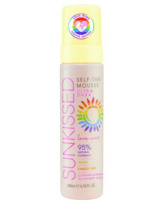 Spuma Autobronzanta Profesionala SUNKISSED Self-tan, Love Wins, Ultra-Dark, 95% Ingrediente Naturale, 200 ml