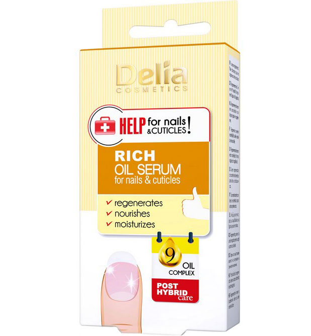 Ser imbogatit cu uleiuri pentru unghii si cuticule, Delia Cosmetics Help for Nails Cuticles, 11 ml Delia Cosmetics imagine noua