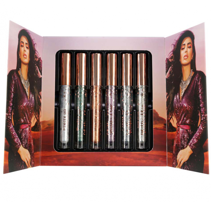 Set cadou cu 6 tusuri de ochi cu sclipici, rezistente la transfer, pretty up glitter eyeliner, 6 x 4 ml