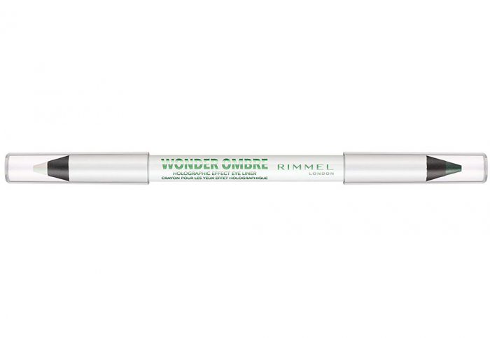 Creion de ochi Rimmel London WONDER OMBRE Holographic Effect, 002 Galactic Green, 1.3 g produsecosmetice.ro imagine